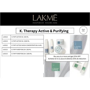 OFFRE ACTIVE ET PURIFING 6 PRODUITS AUX CHOIX 25% DE RAB